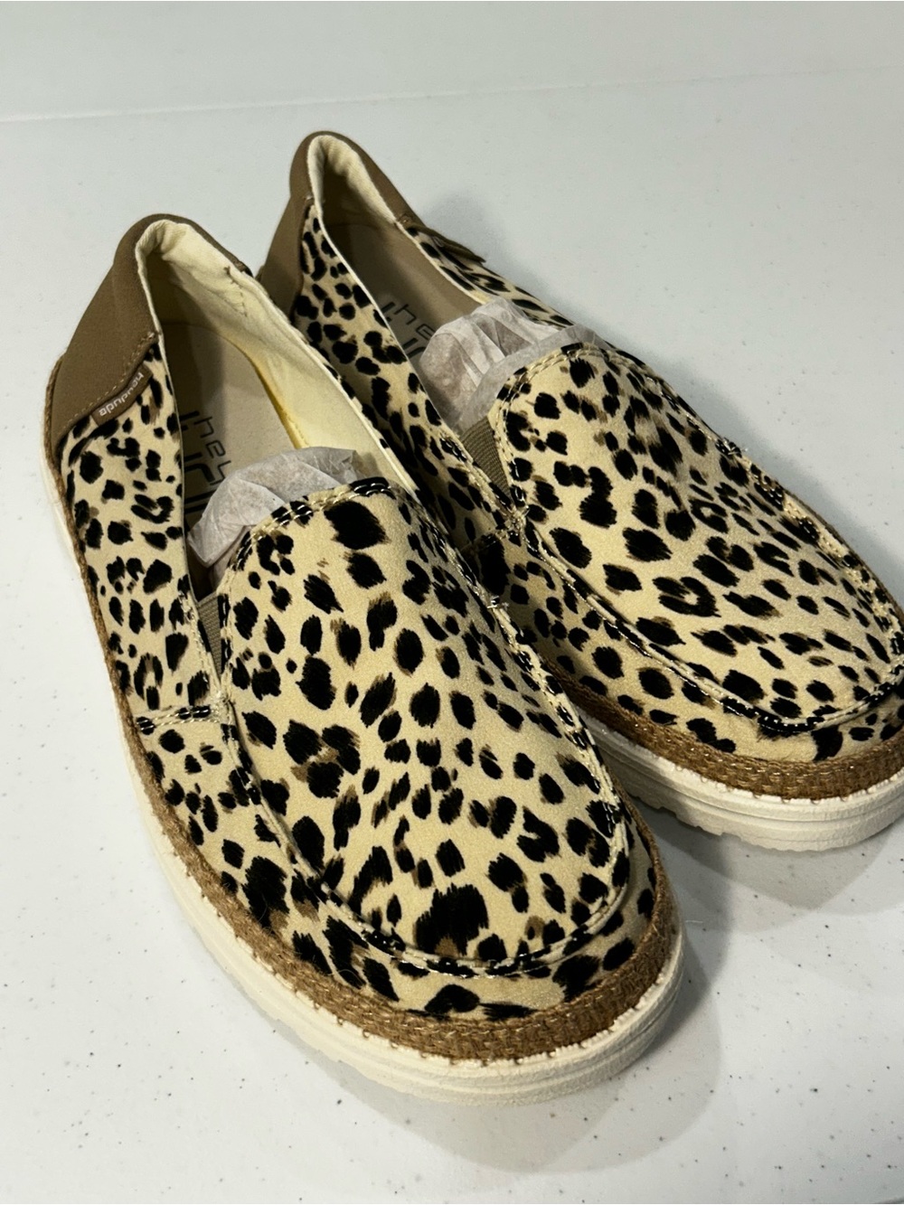 Hey Dude | Lena Slip-On | Women’s | Leopard Angora | Size 11 | NWT